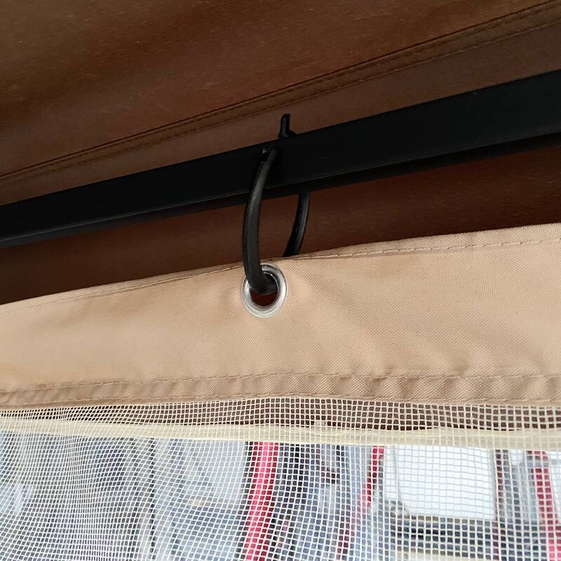 Gazebo Replacement Mosquito Netting with Zippers
