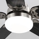 preview thumbnail 127 of 199, 42“/52"/60"/48" Noiseless Walnut Wood Ceiling Fan with Remote Control, Integrated Light Optional
