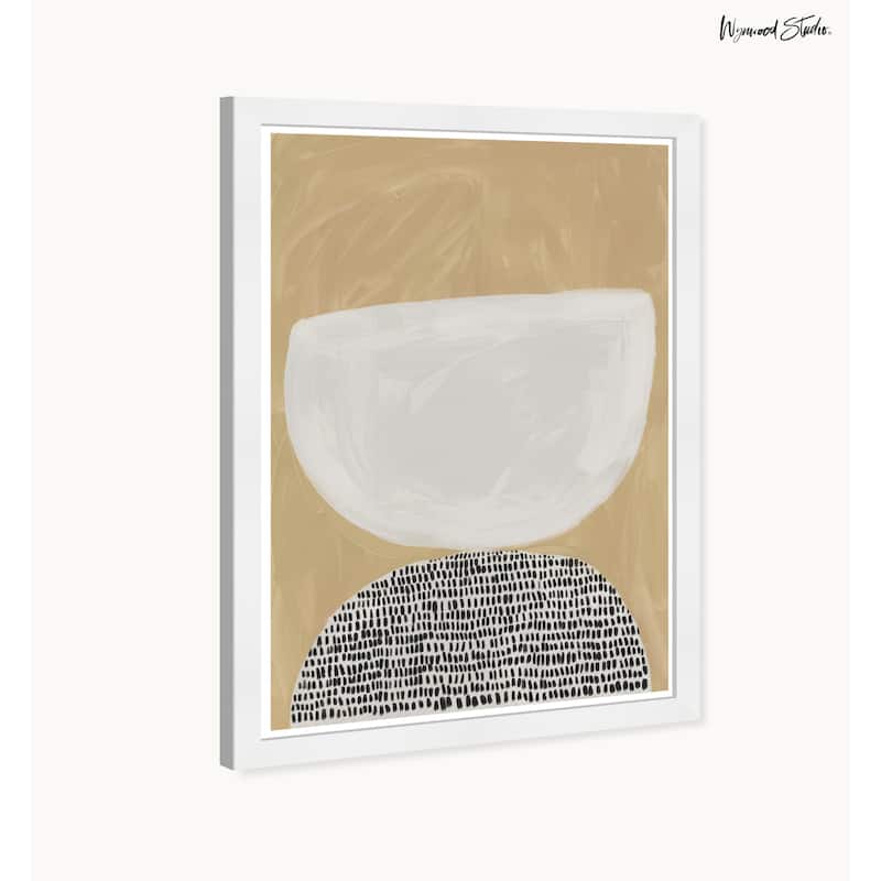 Wynwood Studio Mirrored Hills Framed Boho Minimalist Abstract Prints
