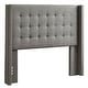 preview thumbnail 6 of 15, Melina Linen Tufted Wingback Headboard by iNSPIRE Q Bold