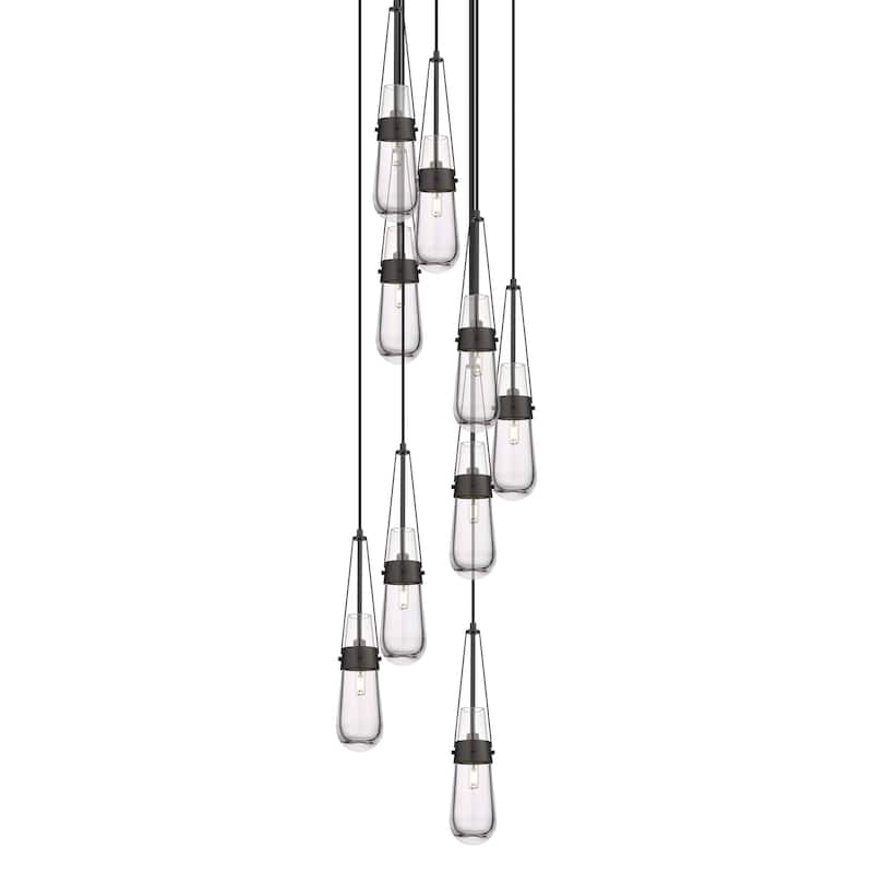 Innovations Lighting 119-452-1P-21-19 Milan Pendant Milan 9 Light 19"