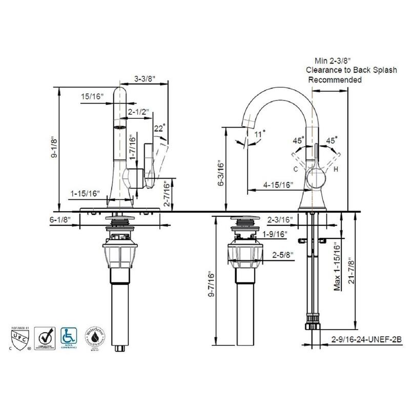 Ultra Faucets Nita Collection Single Handle Lavatory Faucet