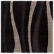 preview thumbnail 32 of 33, SAFAVIEH Florida Shag Assa Stripe 1.2-inch Thick Rug 6'7" Square - Dark Brown/Beige - Square