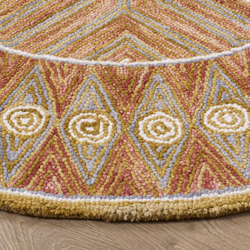 SAFAVIEH Handmade Micro-Loop Hiltrud Modern Wool Rug