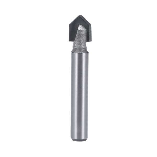 Router Bit 1/4 Shank 5/16 inch Dia. 90 Degrees V Type End Mill Carbide Trimmer - 1/4x5/16"