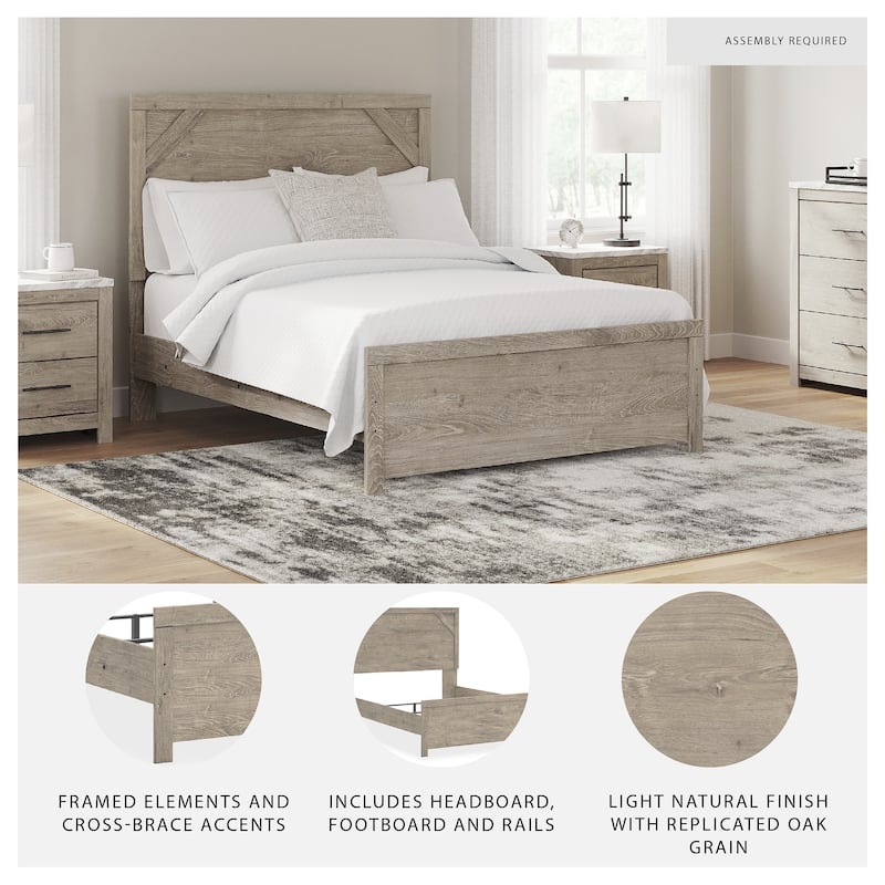 Senniberg Light Brown Panel Bed