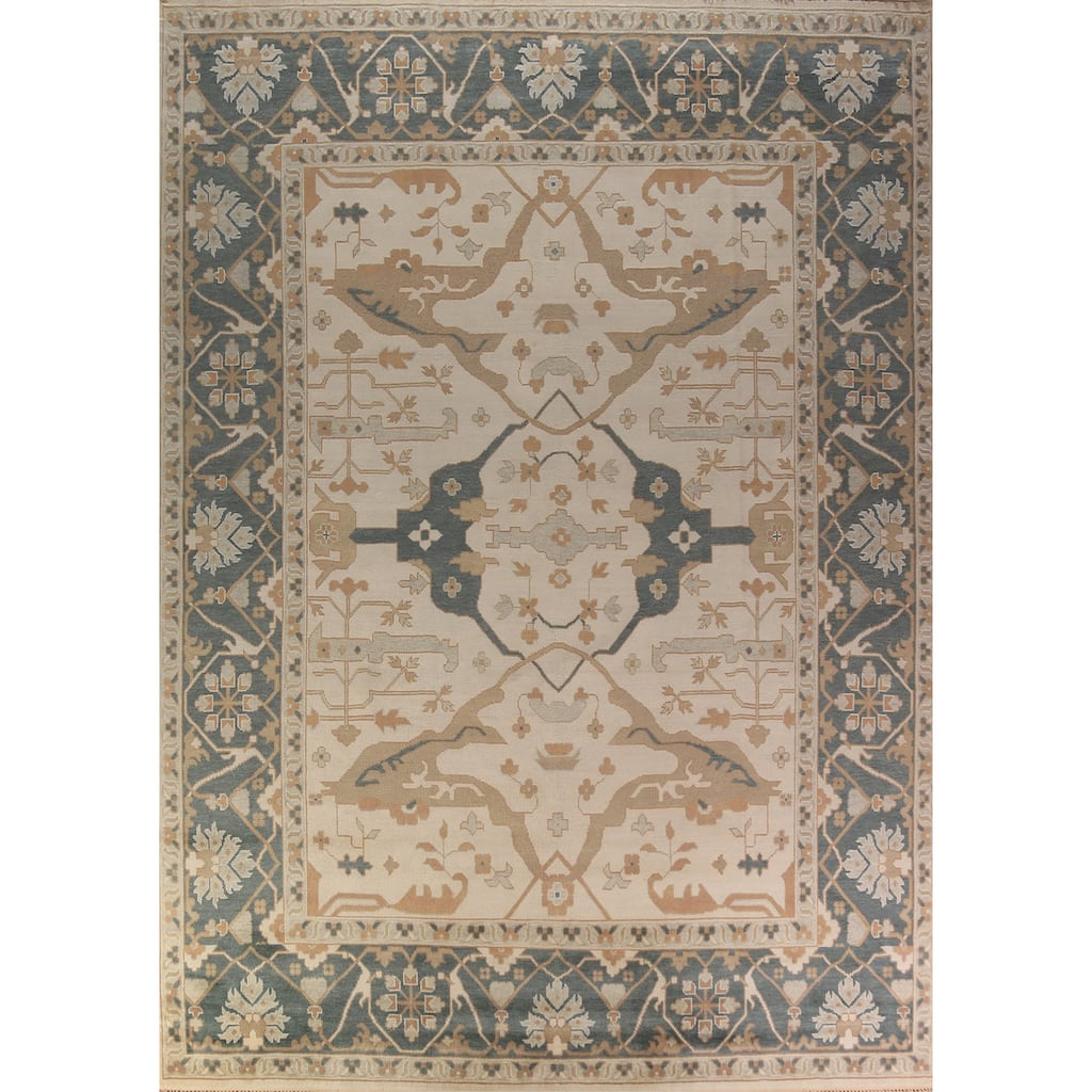 Oushak Oriental Large Area Rug Handmade Wool Carpet - 12'0" x 15'0"