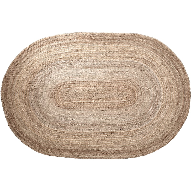 Natural Jute Rug Oval w/ Pad 72x108 - 6' x 9'
