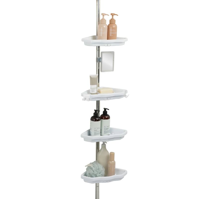 Bath Bliss 4 Tier Corner Shower Organizer in Black