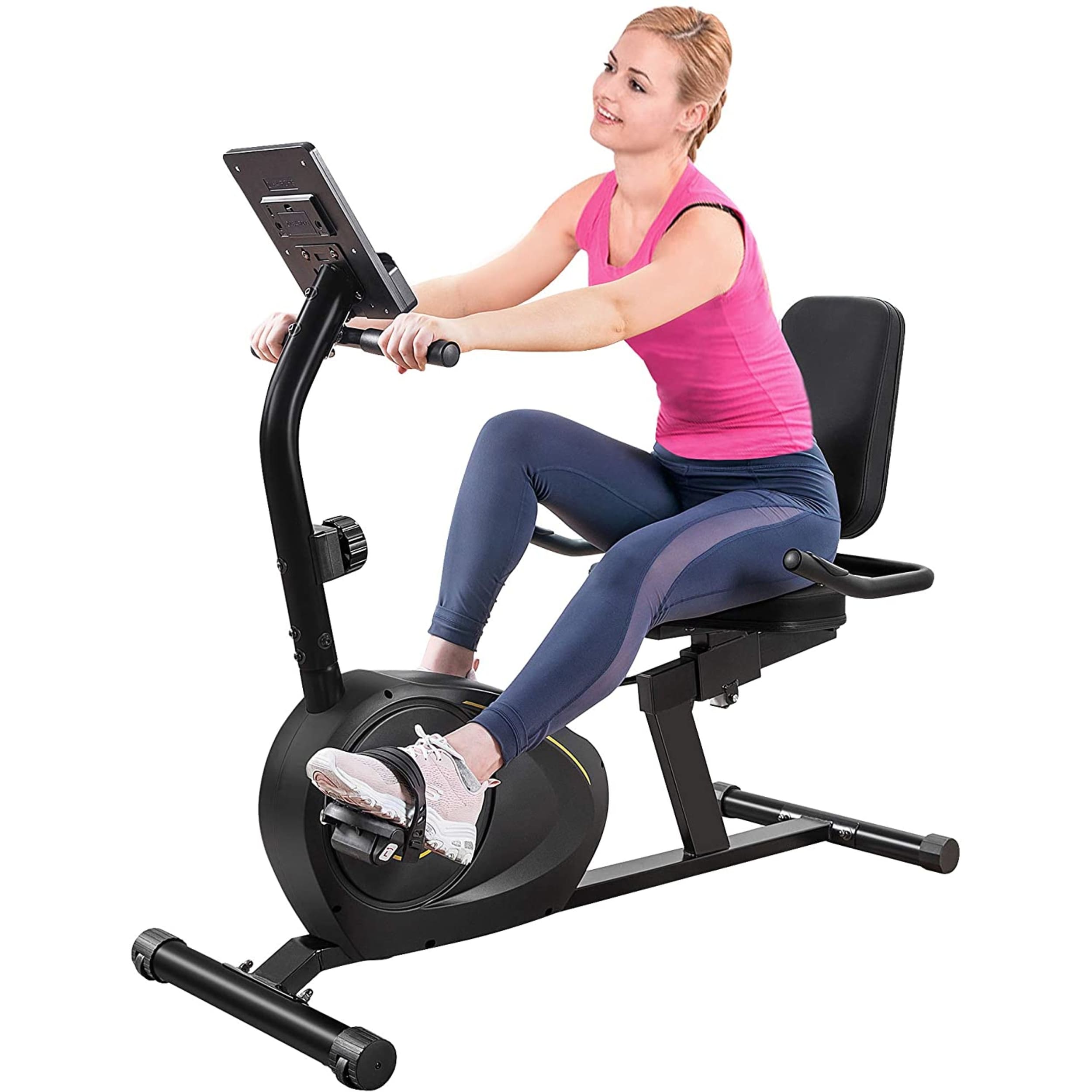 Recumbent Exercise Bike with 8 Level Resistance 47 23 40in