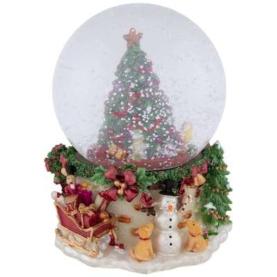 6.5" Christmas Tree Musical Snow Globe