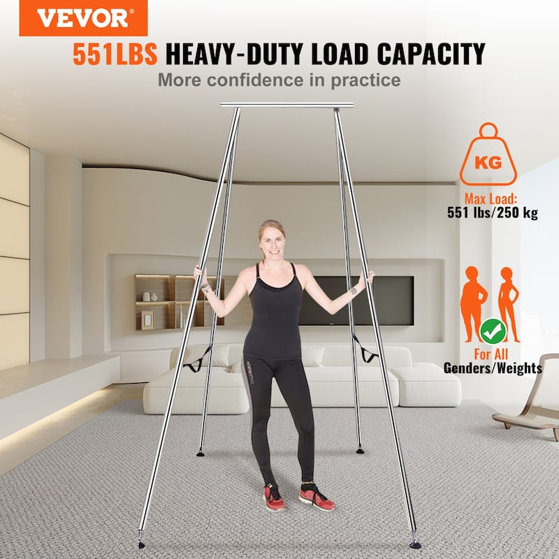 VEVOR Aerial Yoga Frame Yoga Swing Stand Inversion Yoga Swing Stand Yoga Inversion Equipment for Indoor Outdoor Aerial Yoga