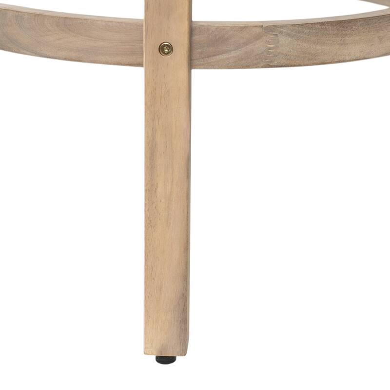 Christopher Knight Home - Abaco Outdoor Barstool Set of 4, Teak Finish Acacia Wood Frame with Beige Cushions.