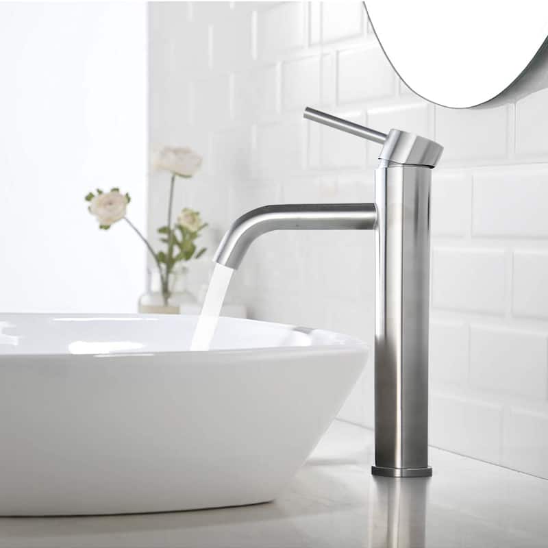 YASINU Bathroom Sink Faucet Single Handle Tall Vessel Sink Faucet