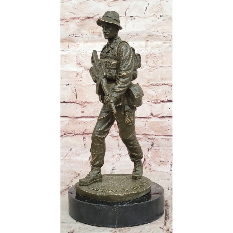 Bronze American Soldier Statue - American Hero Military Sculpture