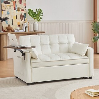 Modern Velvet Loveseat Sofa Bed: Stylish and Functional Accent Arm Sofa ...