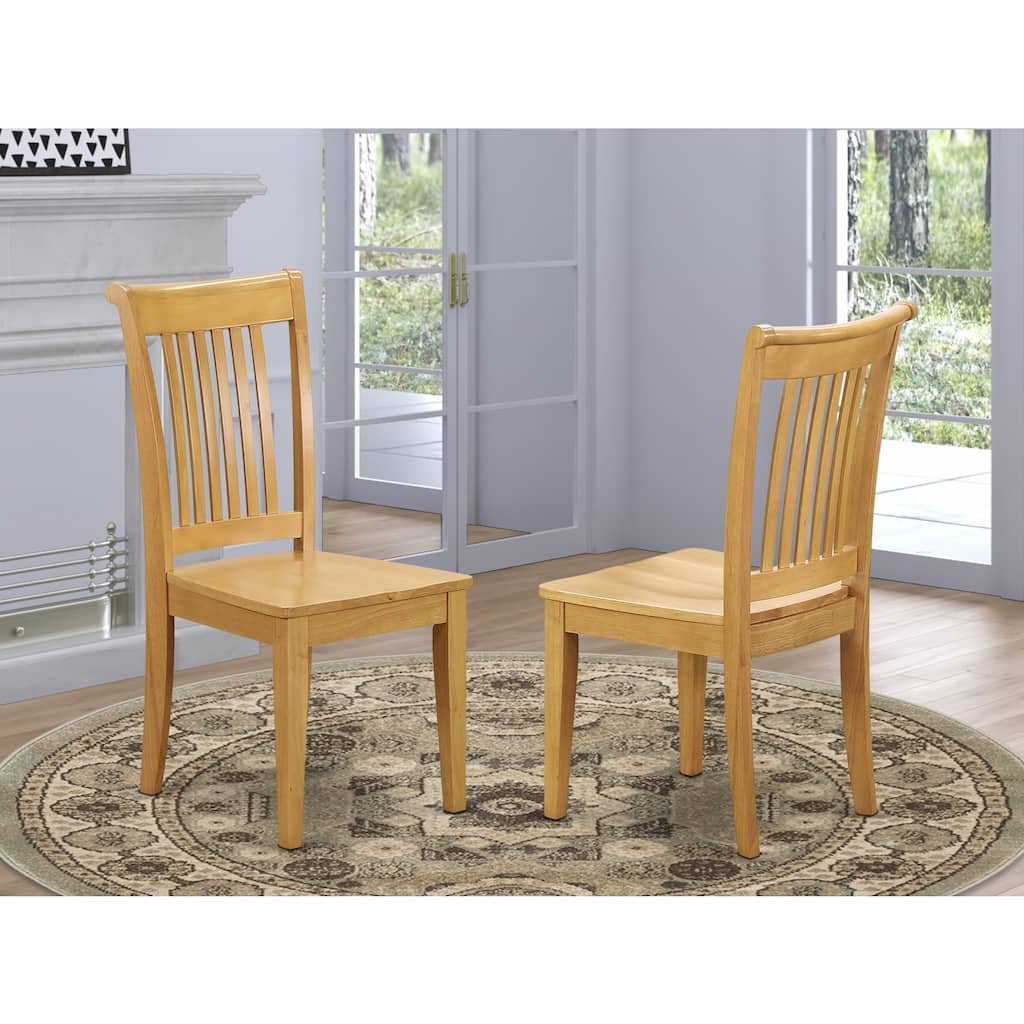 Dining Chair with Slat Back, Solid Wood Construction, Stylish Accent Seating - 17