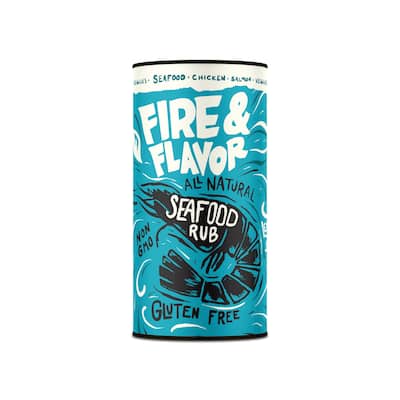 Fire & Flavor All Natural Seafood Rub, 9.5 oz - N/A