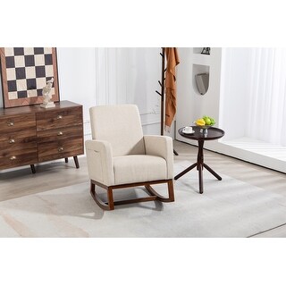 Modern Accent Chair with Wood Frame - Bed Bath & Beyond - 41988492