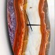 preview thumbnail 3 of 7, Designart 'Colorful Stone Stripes' Oversized Modern Wall CLock
