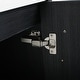 preview thumbnail 60 of 76, Plywood Freestanding Bathroom Vanity in Black Chestnut with Integrated Resin Sink