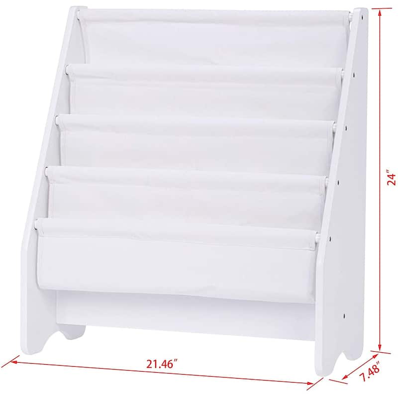 UTEX Kids Sling Bookshelf, Magazine Rack,Book Rack for Kids,Book Organizer