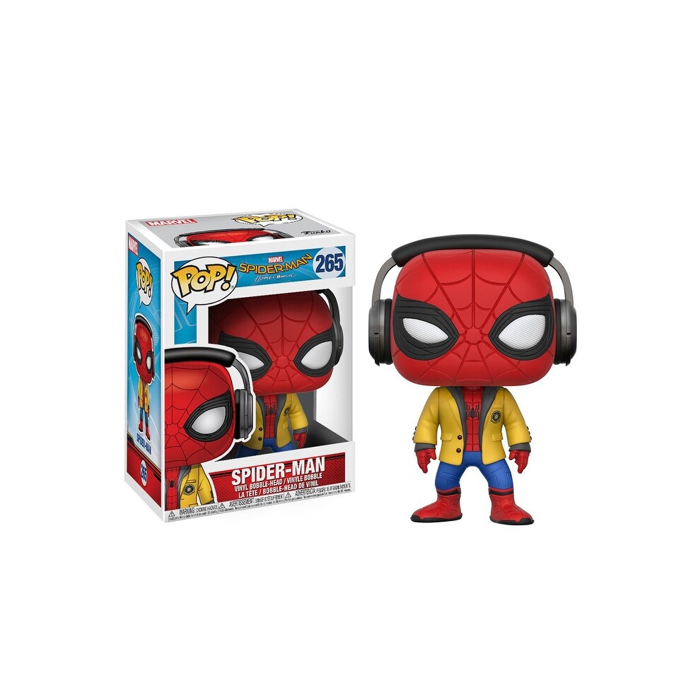funko pop spiderman with headphones