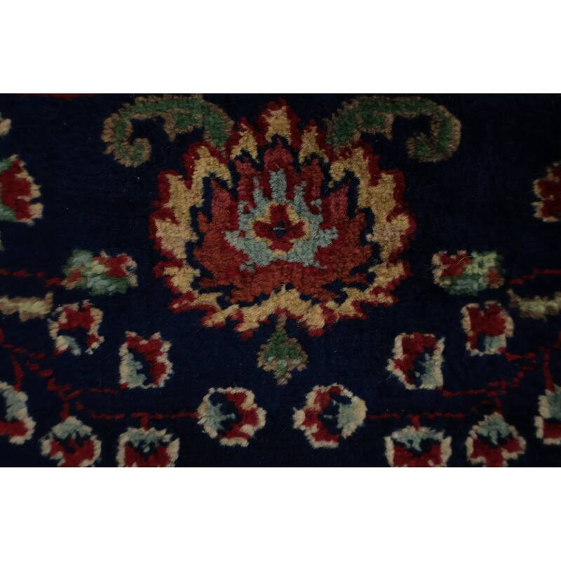 Hand Knotted Oriental 100% Wool Carpet Traditional Floral Red Sarouk Area Rug - 11' 9'' X 7' 9''