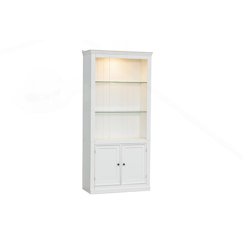 Versatile Retro Display Shelves with Adjustable LED Light