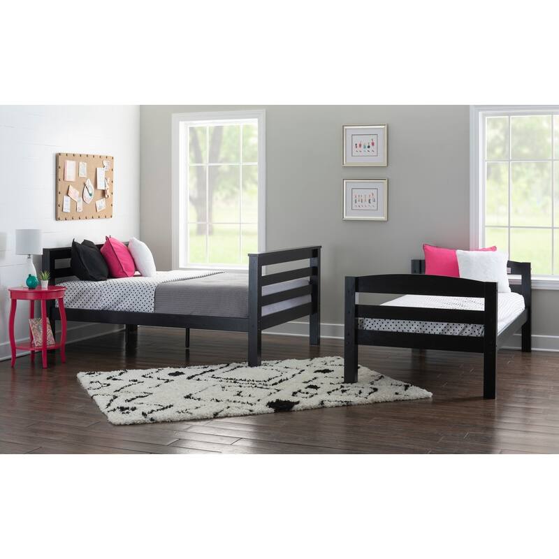 Levi Solid Wood Twin over Full Bunk Bed