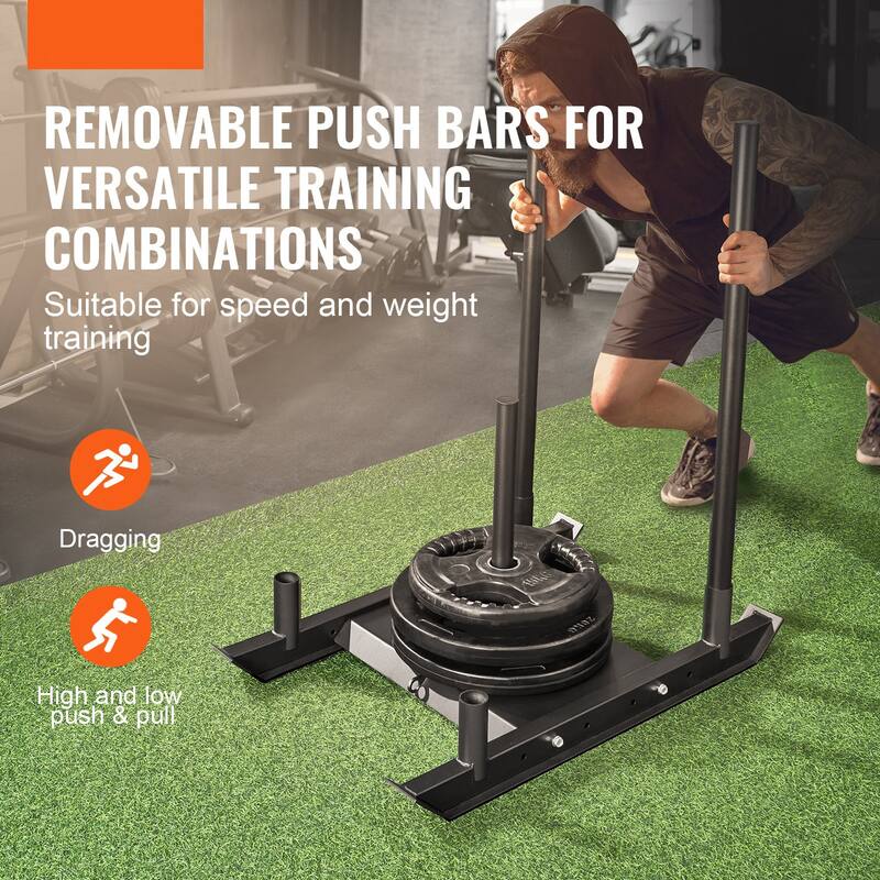 Weight Training Sled for Power Strength Resistance and Speed Workouts - 36.4 x 24.3 x 41.3 inches