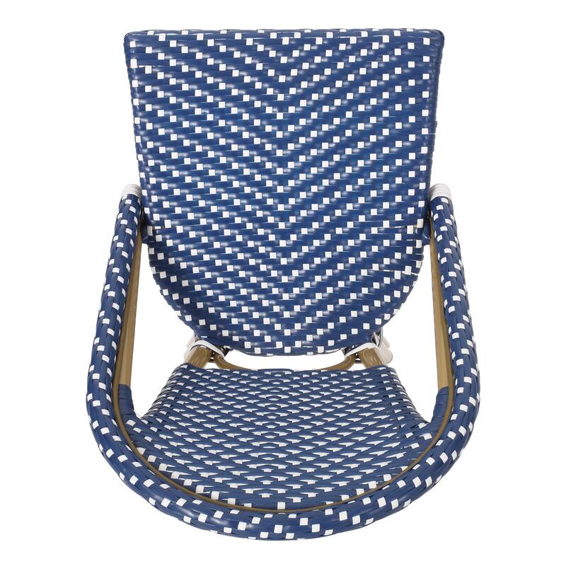 Kinner Outdoor French Barstools (Set of 2) by Christopher Knight Home