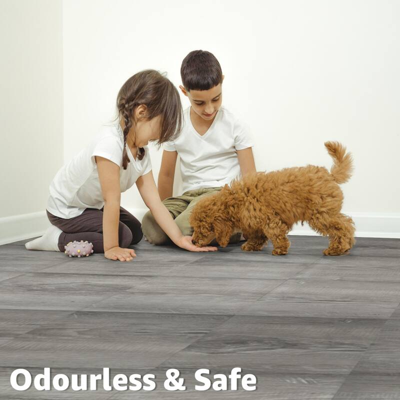 Art3d 12'' X 12'' Wood-Look Peel and Stick Vinyl Floor Tiles,30 Pcs,30 sqft