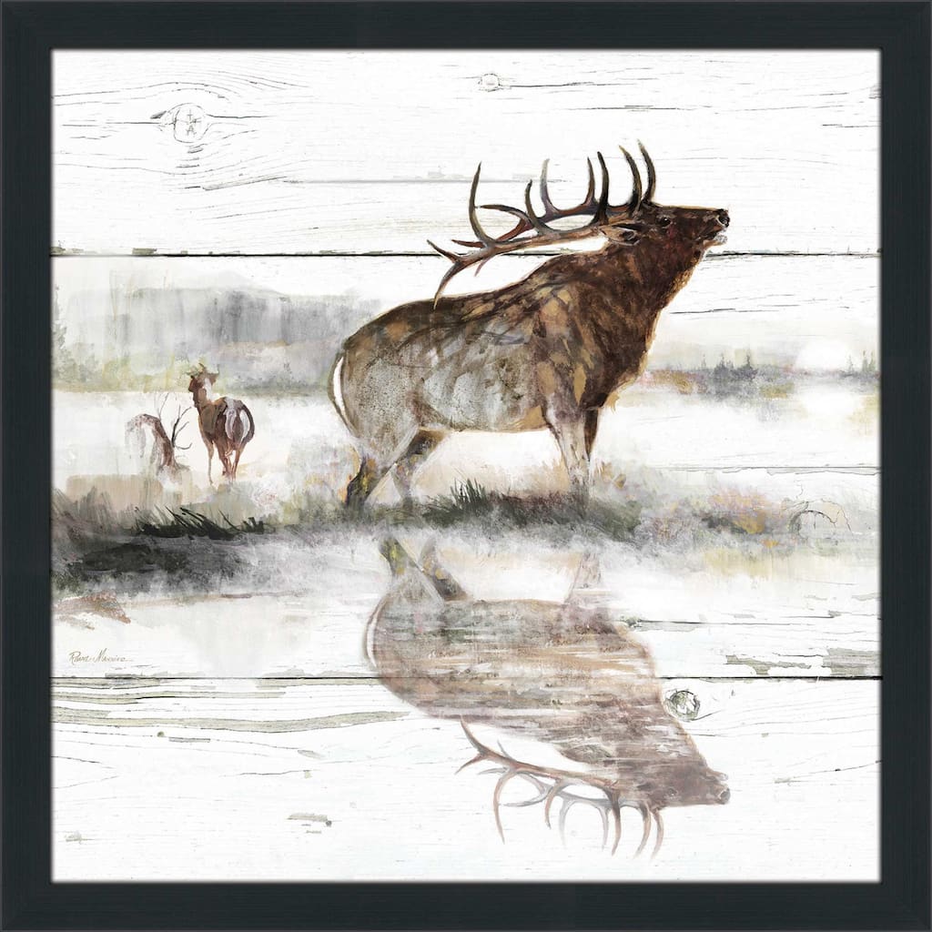 "Rustic Misty Elk" by Ruane Manning Print on Acrylic