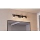 preview thumbnail 7 of 6, Celina 4-Light Matte Black Bath Light