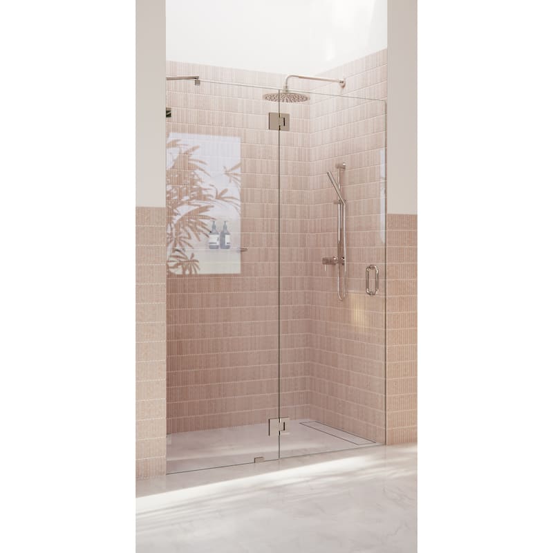 Glass Warehouse 78" x 54.5" Frameless Shower Door - Glass Hinge