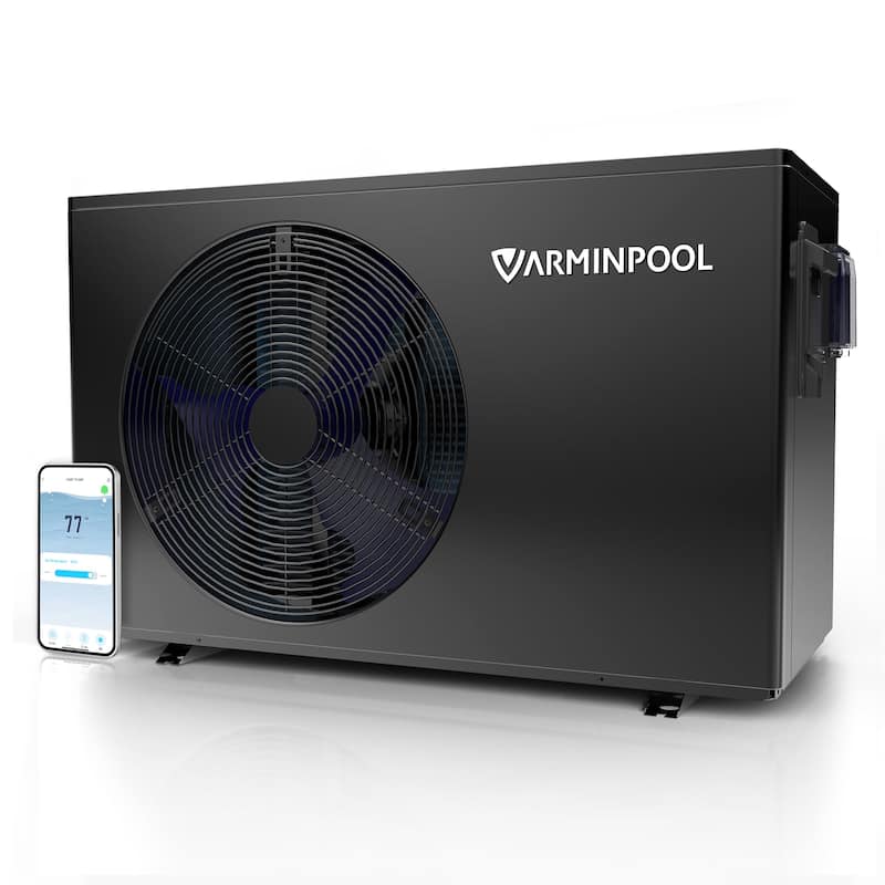 Electric Pool Heat Pump 30000 BTU Pool Heater for 8000 Gallon Pools with WiFi Control