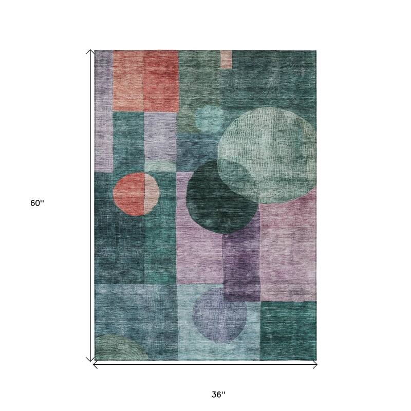 HomeRoots Geometric Transitional Rectangle Outdoor Rug