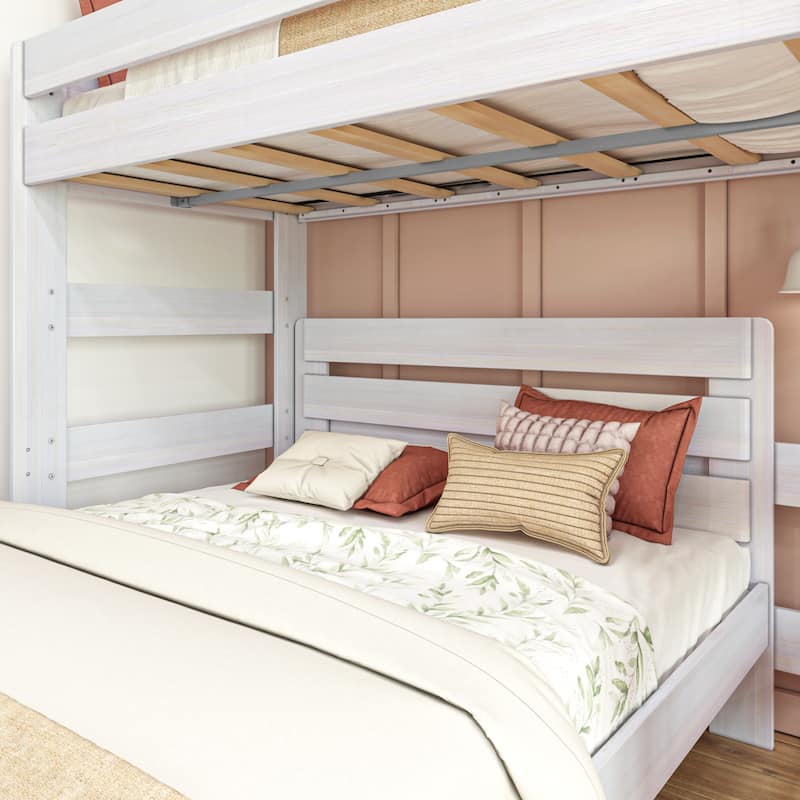 Max and Lily Farmhouse Twin over Queen L Shaped Bunk Bed