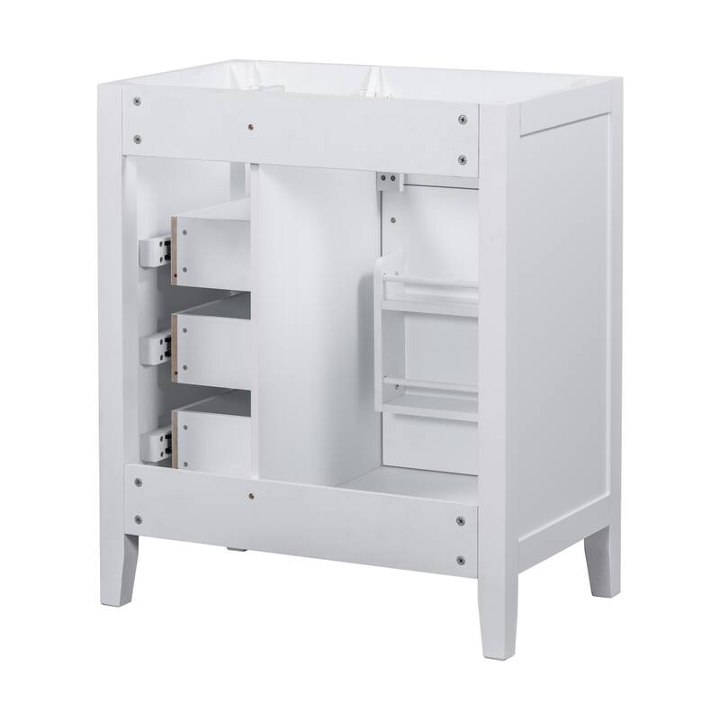 30 Inch Freestanding Bathroom Vanity Base without Sink, Bathroom Storage Cabinet with 3 Drawers