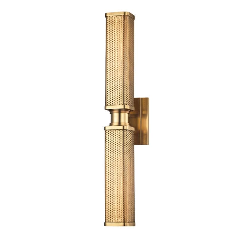 Hudson Valley Lighting Gibbs 2 Light 22" Tall Wall Sconce - Aged Brass
