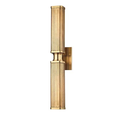 Hudson Valley Lighting Gibbs 2 Light 22" Tall Wall Sconce