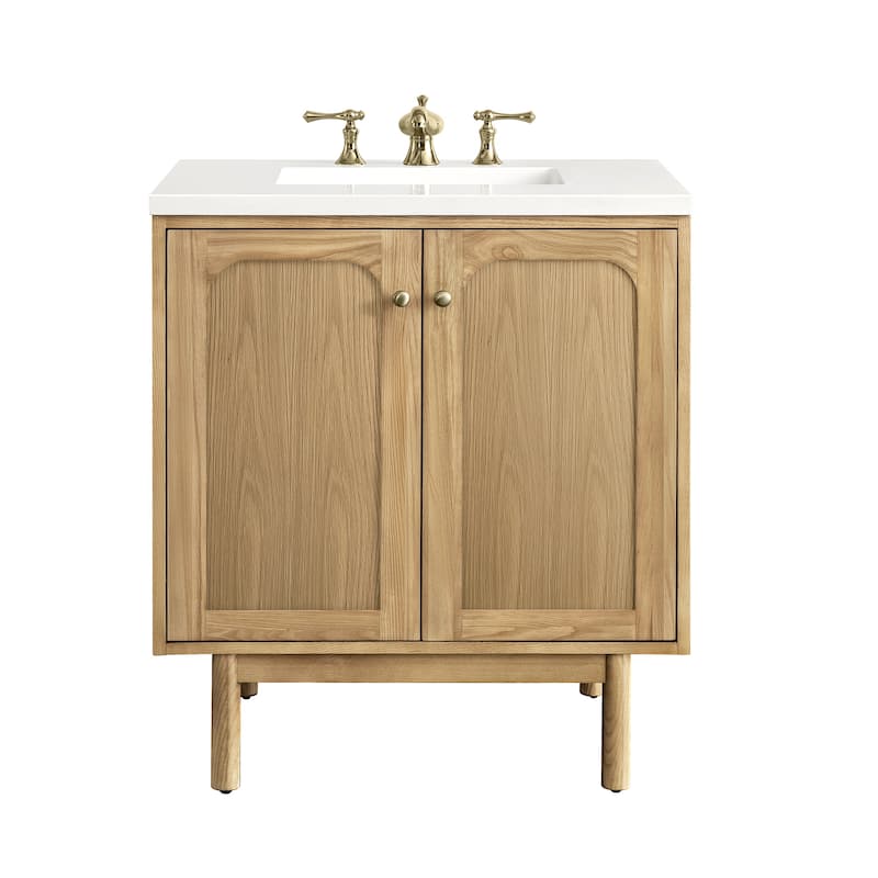 James Martin Vanities Laurent 30" Single Vanity, Light Natural Oak