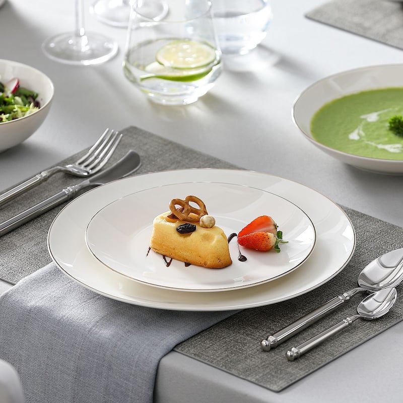 MALACASA 16-Piece New Bone China Dinnerware Set, Service for 4