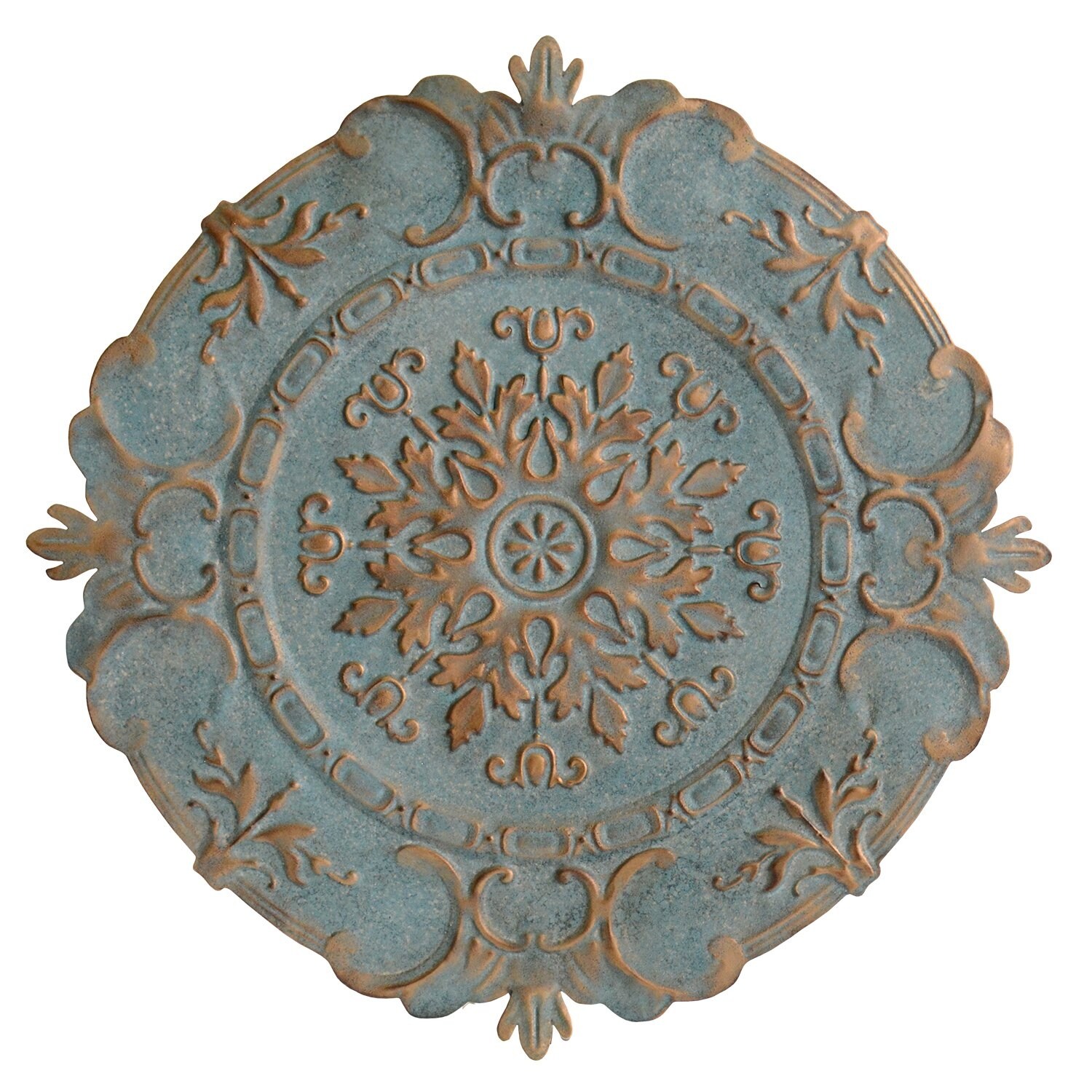 Shop Blue European Medallion Wall Decor Overstock 24244673