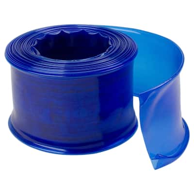 25ft x 1.5in Blue Transparent Swimming Pool Filter Backwash Hose