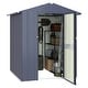 preview thumbnail 27 of 44, VEIKOUS Outdoor Metal Storage Shed with Lockable Door and Air Vents for Garden