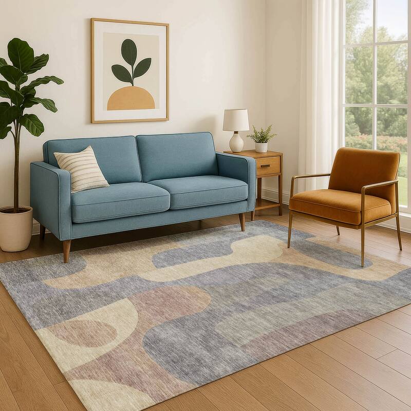 Premium Washable Super Soft Contemporary Siena Mayfield Rug