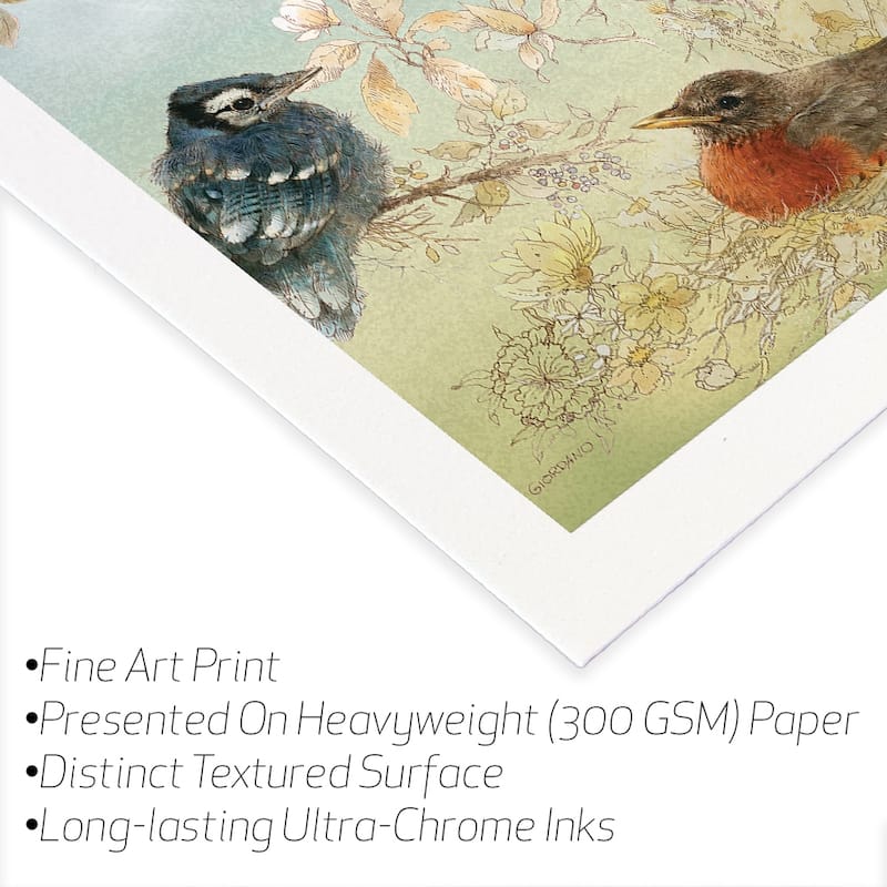 Baby SongbirdsFine Art Paper Print by Giordano Studios - Multi - 32x24