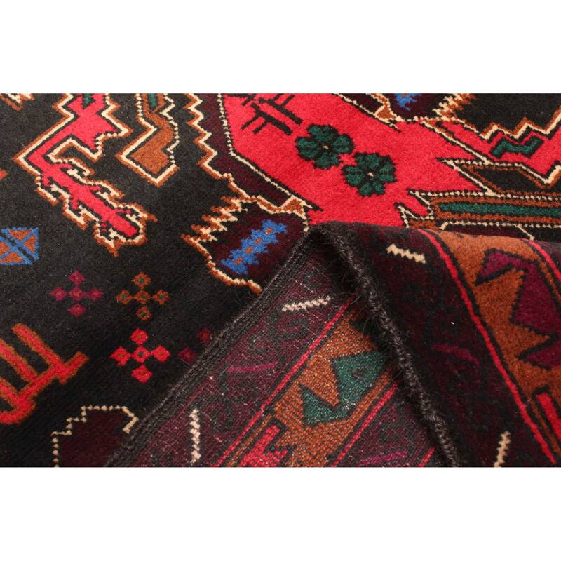 ECARPETGALLERY Hand-knotted Teimani Black Wool Rug - 2'11 x 4'3